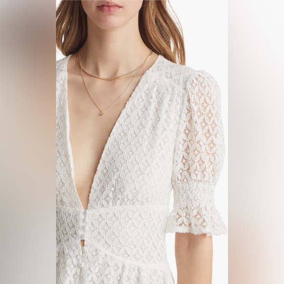 VICI Collection Lace Puff Sleeve Long Dress - Picture 3 of 10